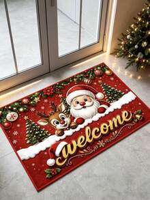 1 chiếc thảm quà tặng ông già Noel, nhung lông mềm, thảm chùi chân, thảm nhỏ, thảm chào mừng, thảm trải sàn, thảm cửa ngoài trời, thảm bếp, trang trí nhà cửa, thảm cửa trước, thảm khu vực, thảm ngoài trời, thảm vườn, thảm có thể giặt được - Nhiều màu - Xem 1