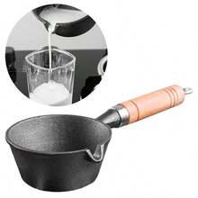 Pot Lead Melting Mini Hot Oil Heating Wax Cast Iron Frying Black - View 2