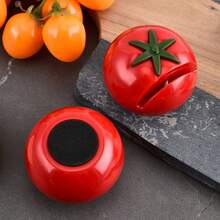 1/3 cái dụng cụ mài dao hình cà chua dễ thương, dụng cụ mài thủ công cầm tay, phù hợp cho mọi loại dao và kéo, phụ kiện nhà bếp - Đỏ - Xem 1