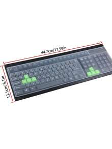 Transparent Desktop Concave-Convex Computer Keyboard Film Desktop All-In-One Machine, Dustproof Key Film Is Suitable For PC 104/107 Key Standard Keyboard, Dustproof And Waterproof To Protect Keyboard Skin - View 7