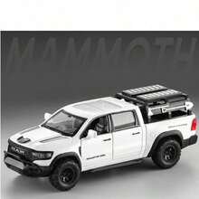1pc High Performance Off-Road Vehicle, Zinc Alloy Die-Cast 1:32 Scale Pickup Truck Model, With Realistic Sound And Light Functions, Openable Doors And Hood, Perfect Collectible Toy Or Birthday Gift For Young People, Gift - Multicolor - View 6