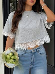 Women T-Shirts - Light Gray - View 4
