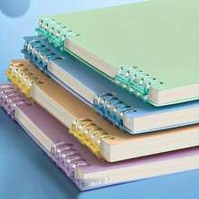 1pc A5 Spiral Notebook, 120 Pages/60 Sheets, Thick Quality Paper Writing Journal, Portable Note-Taking & Study Notebook For School, Office, Work, Journaling & Daily Planning, Back To School Supplies - Multi-color - View 4