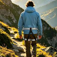 Rock Climbing And Mountaineering Safety Strap Climbing Harness Half-Body Harness - 1PCS - View 8