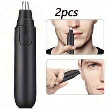 AXH Electric Nose Hair Trimmer, Unisex Nose Hair Trimmer, Electric Shaver, Portable Cleaning Shaving Tool - Black - View 9