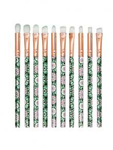 SEPROFE 10 Piece Makeup Brush Set, Small Size Eye And Lip Makeup Brushes, Makeup Tools For Concealer Eyeshadow And Eyebrow, Soft Fiber For Easy Makeup Application, Ideal For Daily And Travel Use - Multicolor - View 9