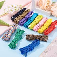 حبل مصنوع يدويًا ب- 7 نوى بطول 36 متر وقطر 4 ملم، متوفر بألوان متعددة لديكورات DIY وسلاسل المفاتيح واستخدامات التخييم - متعدد الألوان - مشاهدة 4
