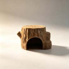 1pc Creative Tree Hollow Pet Hideout / Landscape Nest / Climbing Pet Hideout / Reptile & Hamster House / Pet Cage Decoration Accessory - one-size - View 4