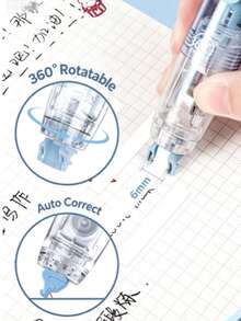 5pcs Premium Whiteboard Correction Tape, Retractable Elegant Design, Suitable For Office And Study Supplies - Fast, Clean, Easy To Use, Economical And Cute - Multiple Styles - View 7
