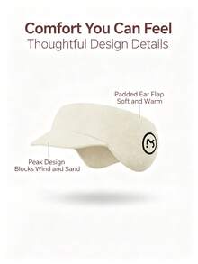 meetsunny Halloween Fleece Earflap Visor - Unisex High-Temp Setting Structured No Sagging, Soft Plush Winter Ear Warmer, Warm Ear Covers, 3 Colors - Multicolor - View 4