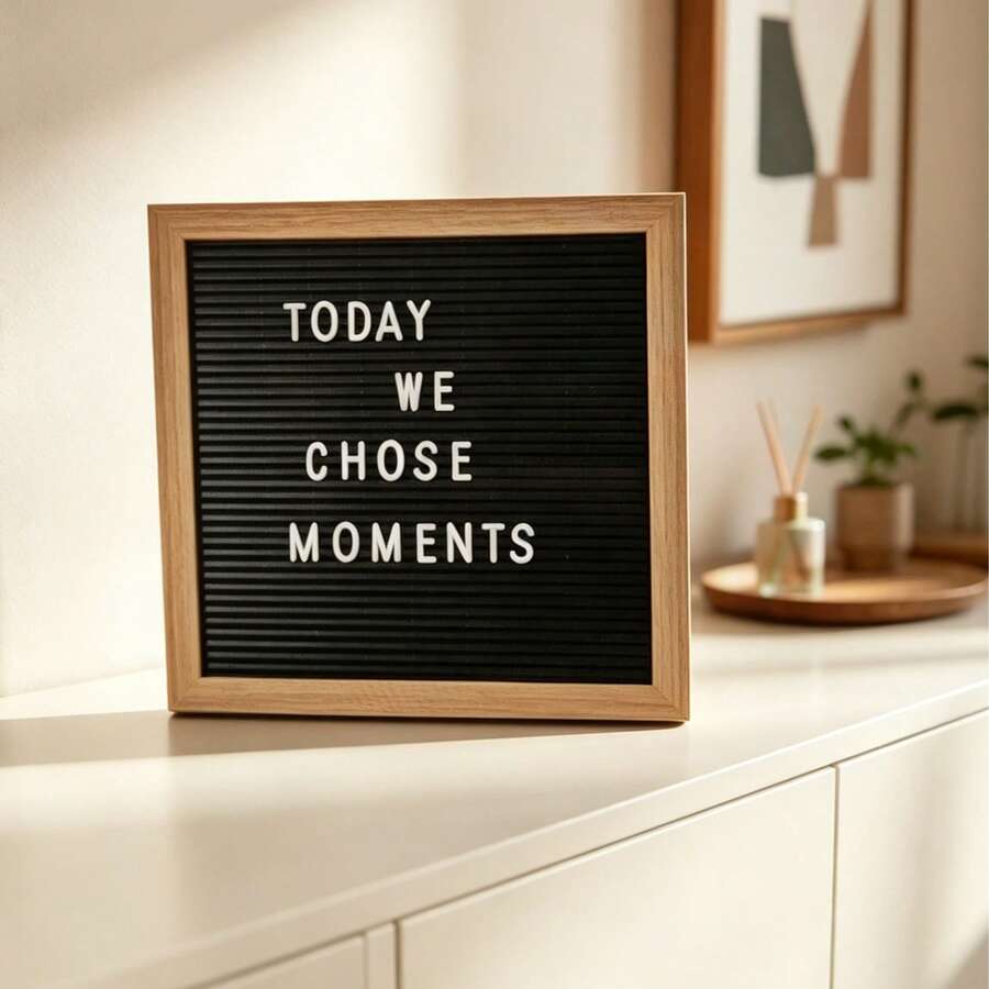 1pc Wooden Letter Message Board Suitable For Desktop Decoration - 1PC - View 1