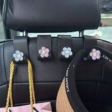 2pcs Car Seat Back Hooks, Cute Cartoon Car Storage Seat Back Hooks - A - View 3