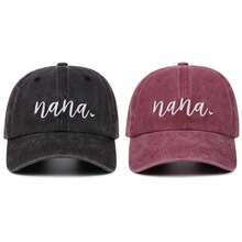 1pc Nana Embroidered Baseball Cap Unisex Outdoor Sports Events Casual Sun Protection Duck Tongue Dad Hat - Multicolor - View 1