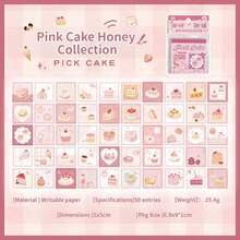 Yuxian Mini Sticky Note Pad, Four Seasons Sweet Shop, Cute Soft Pattern Planner Base Memo Sticker - one-size - View 16