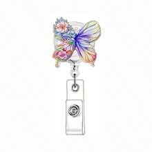 1pc Retractable And Rotatable Nurse ID Badge Reel With Lanyard Clip - Heavy-Duty Acrylic Medical ID Holder, Easy Pull Mechanism For Hospital,Office - Doctor, Nurse,Uniform Accessories - Multicolor - View 9