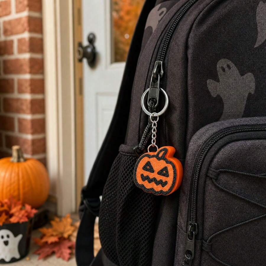 1 buah Gantungan Kunci Tas DIY Halloween, Liontin Hadiah Liburan Lucu untuk Ransel dan Tas Tangan