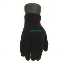 Celtic FC Childrens/Kids Knitted Gloves - Black/Green - View 2