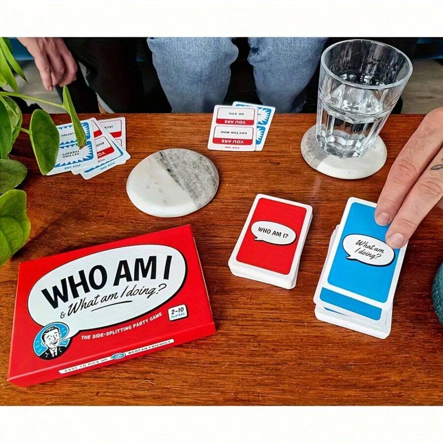 Hilarious Guessing Party Card Game, Premium Thick Paper Game Cards, Retro Style Multiplayer Acting Game, Group Icebreaker Game For Game Night, Birthday Party, Holiday Gathering, Friends Get-Together - Multicolor - View 1