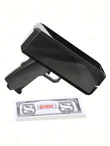 1pc Super Money Gun Toy, Fake Cash Prop Launcher, Handheld Cash Dispenser Simulator, Suitable For Parties, Halloween Decor, Weddings, Birthdays And Holiday Celebrations (Includes 100pcs Prop Bills) - Multicolor - View 13