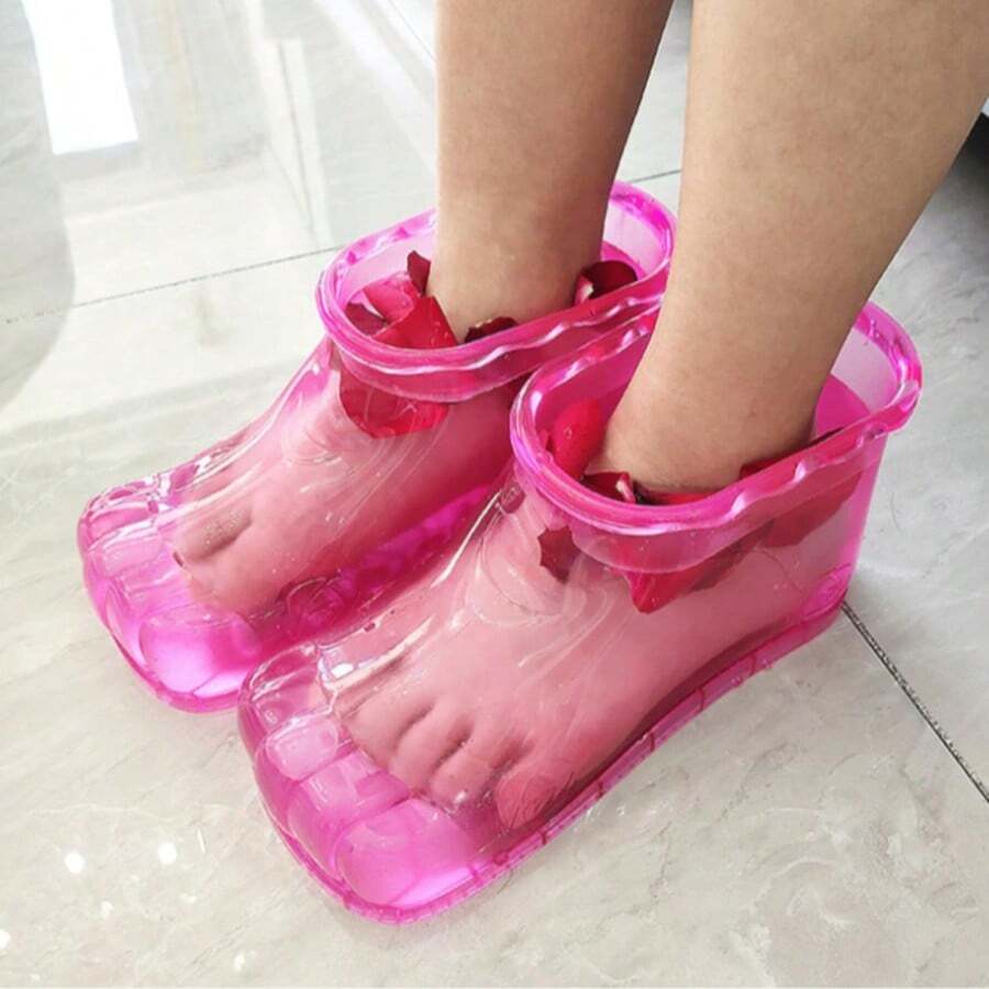 2 cái chậu ngâm chân di động, hộp lưu trữ massage chườm nóng ngâm chân, ngâm nước nóng giúp giảm mỏi chân, nhẹ và dễ mang theo, phụ kiện chăm sóc chân tại nhà và khi du lịch