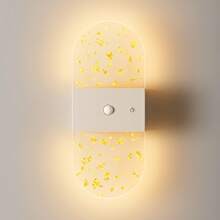 Crystal Sensor Wall Light Acrylic Wall Lamp USB Night Light Decorative Wall Light Wireless Wall Light Battery Powered Alloy Design Rechargeable Magnetic Night Light Suitable For Hallway, Cabinet And Room Decoration - Round Multicolor - View 10