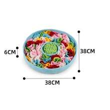 1pc Pet Snuffle Mat, Dog Puzzle Toy For Intelligence, Stress Relief, Emotional Improvement, Bonding, Slow Feeding Training, Suitable For All Seasons, Interactive Play With Small Toy - Multicolor - View 3