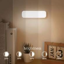 VOLACI LED Motion Sensor Night Light USB Rechargeable, Wireless Magnetic Light, Smart Motion Sensor Lighting, No-Drill Wall Mount Light, Closet Light, Wardrobe Light, Hallway Stair Light, Bedroom Bedside Light, Home Night Lighting - Multicolor - View 7