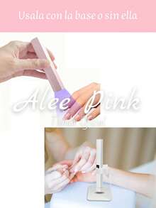 Portable UV Lamp With Static Pink Base, Mini Pencil Lamp For Nail Drying With USB Charging Cable, In Pink, Very Convenient And Easy To Use, For Professional And Home Use - Pink - View 3