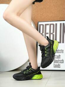 Women's Steel Toe Work Shoes, Lightweight Work Sneakers, Puncture-Resistant, Breathable, Suitable For Construction Sites, Warehouses, Factory Workshops, Landscaping And Other Industrial Work Environments - Green - View 4