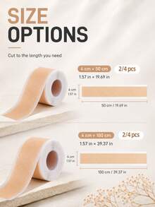 2/4pcs Of Silicone Gel Scar Patch, Self-Adhesive Scar Concealer, Matches Human Skin Tone, Invisible Coverage, Breathable And Comfortable, Suitable For Various Social Occasions, Such As Meetings, Dates, Dinners, And Ceremonies. - Skin-colored Scar Patch - View 9