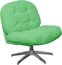 Sillón Oasis Decorativo de Sala en Terciopelo Verde Patas Metálicas - Verde - Ver 5