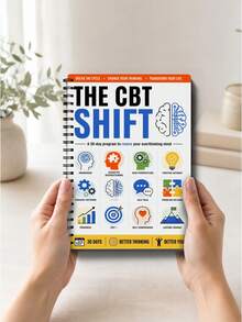1pc Spanish-Version Mental Health Journal CBT Workbook Anxiety Relief Book Cognitive Behavioral Therapy Diary Self Care Gift Daily Mindfulness Prompts Overthinking Calm Guide Mood Tracker Logbook For Adult - A5 - View 6
