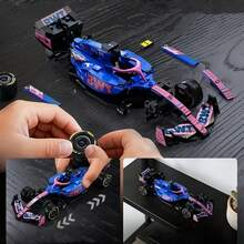 CADA-1:24 BWT ALPINE FORMULA ONE TEAM A525 Building Blocks Racing Car PIERRE GASLY Celebrity Style - Multicolor - View 8