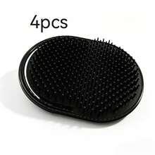 Men'S Large Back Hair Combs, Multi-Purpose Shampoo Brushes, Men'S Oval Brushes, Portable Beard Brushes, Random Landscape Art Collectible Card Gift Included - Multicolor - View 10