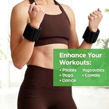 2PCS Adjustable Waterproof Silicone Wrist & Ankle Weights, Wearable Fitness Equipment, Portable Leg & Wrist Strength Training Gear - Multicolor - View 6