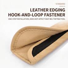 3PCS Embossed PU Leather Car Interior Accessories, Includes 1 Armrest Pad + 2 Shoulder Covers, Dual Storage Pockets Or No Storage Pockets Optional, All Season Use, Durable And Anti-Slip, Holiday Gift, Suitable For Most Vehicles - Armrest Shoulder Pad Cover - View 6