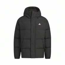 Adidas Daily Duck Down Water-Repellent Windproof Casual Outdoor Hooded Puffer Jacket Unisex - Black - View 6