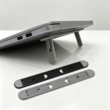 Adjustable And Foldable Laptop Stand, Keyboard Stand, Tablet Stand, Heat Dissipation Design, Adjustable Height, Improved Viewing Angle, Lightweight Material, Suitable For Home, Office, Dormitory, Car Travel | Holiday Gift - View 2