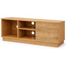 Mueble para TV Málaga de Melamina - Centro de Entretenimiento Moderno con Compartimentos y Almacenamiento - Caqui - Ver 9
