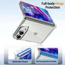 keshengtai High Definition Transparent Phone Case With Hinge Protection, Hard PC Back Plate Protective Phone Cover, Compatible With IPhone Duo - Clear - View 3