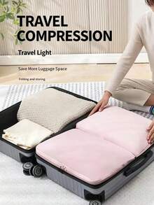 Solid Color Travel Storage Bag Large Capacity Multi-Compartment Daily Home Clothing Organizer Bag Divided Sections Organized Storage Socks Underwear Travel Compression Bag 5-In-1 Travel Storage Bag Portable Down Jacket Storage Bag Compressed Clothing Packing Organizer Bag - Multicolor - View 8