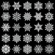 50PCS Transparent Original Snowflake Stickers, Aesthetic Stickers, High Quality Stickers Scrapbook, Decorative Paper, Journaling, Laptop, Bumper, Skateboard, Water Bottles, Computer, For Gift Bags, Envelope Seals, Party Decoration - Snowflake - View 4