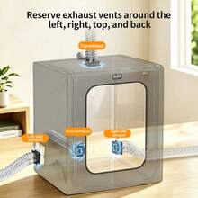 BUBM 3D Printer Enclosure, Flame Retardant Soundproof Constant Temperature Printing Box, Suitable For Bambu Lab A1/A1 Mini/A2L, Dust-Proof 3D Printer Cover, Multi-Sided Exhaust Vents, Reduce VOC And Smoke - View 4