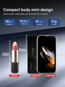 SERVO 16SE Mini Smartphone, Sistem Operasi Android 9.0, WCDMA Dual SIM Dual Standby Jaringan 3G, Layar HD 3.0 Inci, RAM 2GB, Penyimpanan 16GB, Ponsel Pintar Ultra Kompak - Hitam - View 10