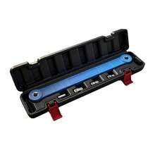 OUKANING Offset Extension Wrench, Universal Extension Wrench, Multifunctional Adapter‑Set For Auto Repair, Available In Black, Orange And Blue - Blue - View 3