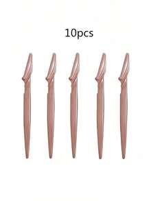 30/24/10/5/3/1pc Brown Razor Set, Exfoliating Hair Removal Tool, Body Hair Trimmer & Facial Care Kit, Suitable For Travel And Bedroom, Affordable Makeup Beauty Tool, Travel Essential - Multicolor - View 10