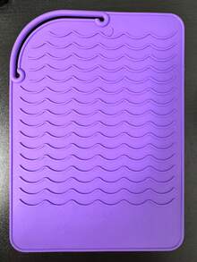 1pc Silicone Heat Resistant Mat, Straightener Heating Pad, Curling Iron Insulation Pad, Styling Tool Mat Cover, Straightener And Curling Iron Heat Resistant Mat, Hair Styling Tool Storage Insulation Mat, Silicone Heat Resistant Tool Mat - Multicolor - View 15