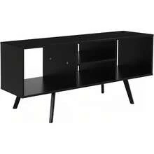Mueble TV Barcelona Ideal para Salas Compactas y Pantallas Medianas Color Negro - Negro - Ver 7
