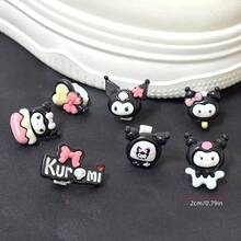 SANRIO 7 قطع من مشابك أحذية رياضية كرتونية سانريو، مشابك زينة أربطة الأحذية، مجموعة سحر أحذية كورومي لطيفة، مناسبة لإكسسوارات الزينة الشخصية، هدية عيد ميلاد - متعدد الألوان - مشاهدة 6