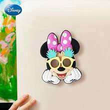 Monogram Disney Official Mickey & Minnie Summer Style Silicone Fridge Magnet, Cartoon Character Refrigerator Sticker, Kitchen Cabinet Decor, Collectible Home Halloween Christmas Gift Teens Adults 1 Pc - 1PC - View 5